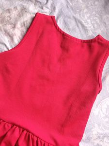 Red Peplum Top🍒🎀