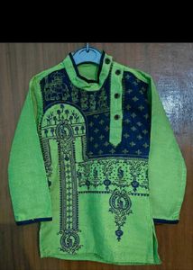 Baby Boy Green Kurta