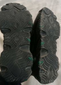 black chunky sole shoe