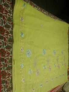 Lemon 🍋Yellow Saree