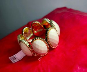 White &amp; Gold Bracelet