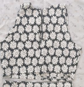 Balck and white floral dress