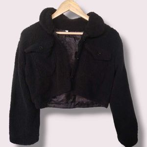 Warm Cropped Black Jacket