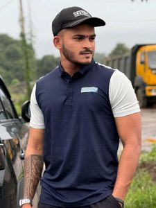 Unique Graphic Print Polo Shirt