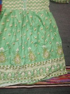 Elegant Green Floral Print Kurta