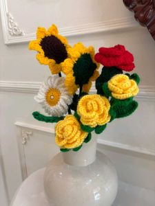 Crocheted Flower Bouquet