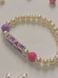 Custom Pearl Name Bracelet