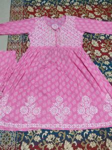 Pinkchikenkari  Kurta Set