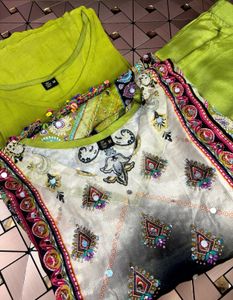 Premium Luxurious Kaftan 3 Piece Coord Set