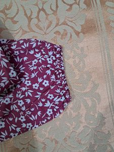 Floral Burgundy Dress