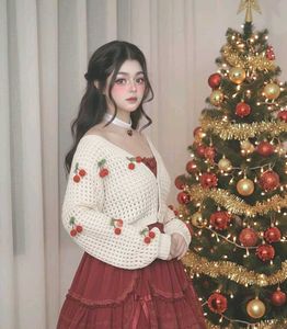kawaii Cute Cherry Cardigan sweater | lo