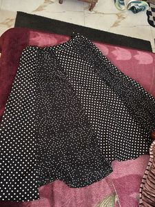 Polka Dot Midi Skirt