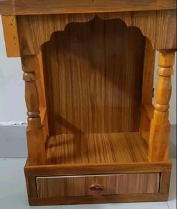 Wooden Temple With Rack And a Nod