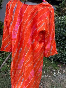 beautiful orange kurti