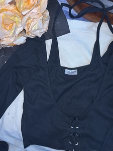 LITTLEBOX Black Crop Top for the hawt baddies