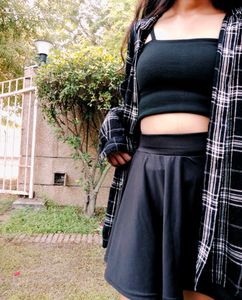 Free Delivery Black Check Shirt