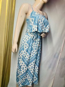 Blue Patterned Two-Piece Set