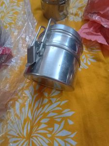 New Unused Steel 2 Piece Tiffin