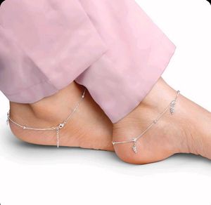 Giva 925 Real Silver Zircon Leaf Anklet(1 Piece)