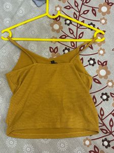 Cute Mustard Crop Top