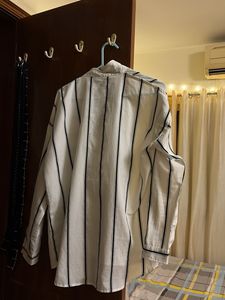 Striped White Shirt