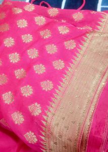 Fully Stitched Banarsi  Saree With Blouse