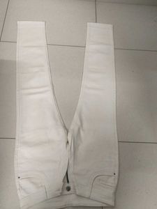 White Straight Leg Jeans