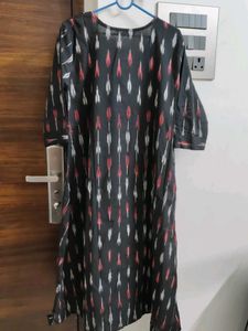 New Ikkat Black Top