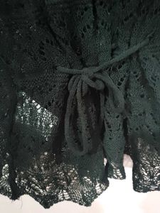 korean Crochet black top