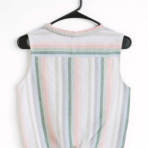 Striped Sleeveless Shirt