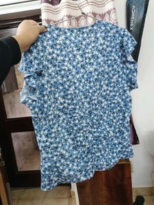 Floral Print Ruched Top