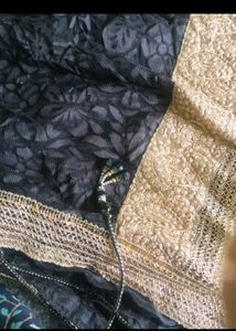 Black And Gold  Kurta