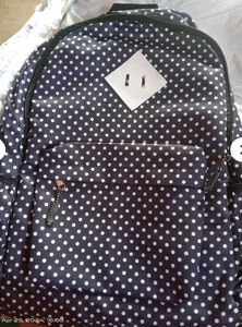 Blue Polka Dot Backpack