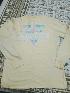 Beige Fullsleeve Tshirt