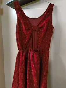 Red Printed Dress