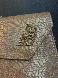 Elegant Gold Clutch