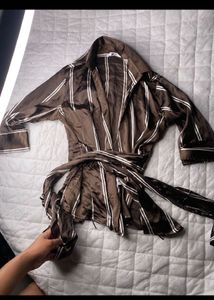 Korean Fashion Satin Shrt