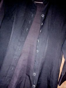 Unisex Black Simple Shirt