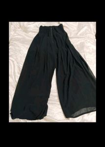 Wide Leg Black Pants For Women