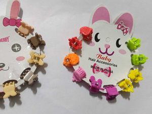 20 Cute Little Hair Clip Combo Of 2