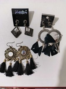 3 Combo Boho & Geometric Earrings Bundle