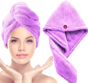 Pink Hair Drying Towel