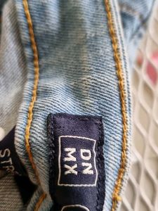 Embroidered Denim Skirt