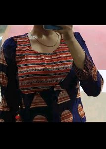 Indigo Blue Print Kurta