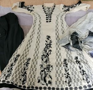 Price Drop- Partywear Embroidered Kurta Set