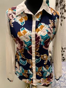 Y2k Floral Print Shirt