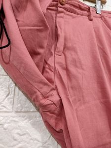 Women Peach Casual Cargo Style Summer Joggers