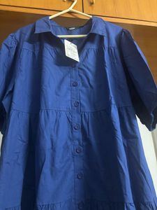 🆕 “Nuon By Westside” Blue Shirt Dress