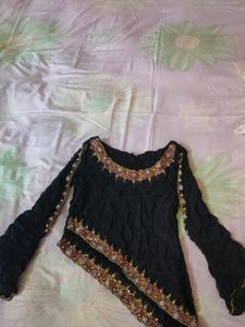 Party Wear Black Top