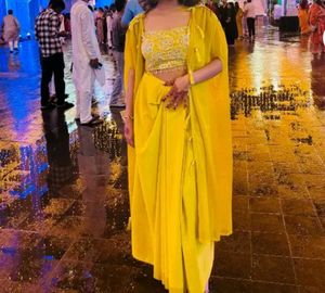 Elegant Yellow Saree with Blouse